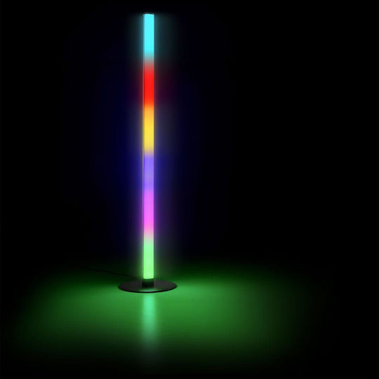 Trio Lighting Tendo LED Подова Лампа В115xД30см. с RGB Светлина 55лм Черен