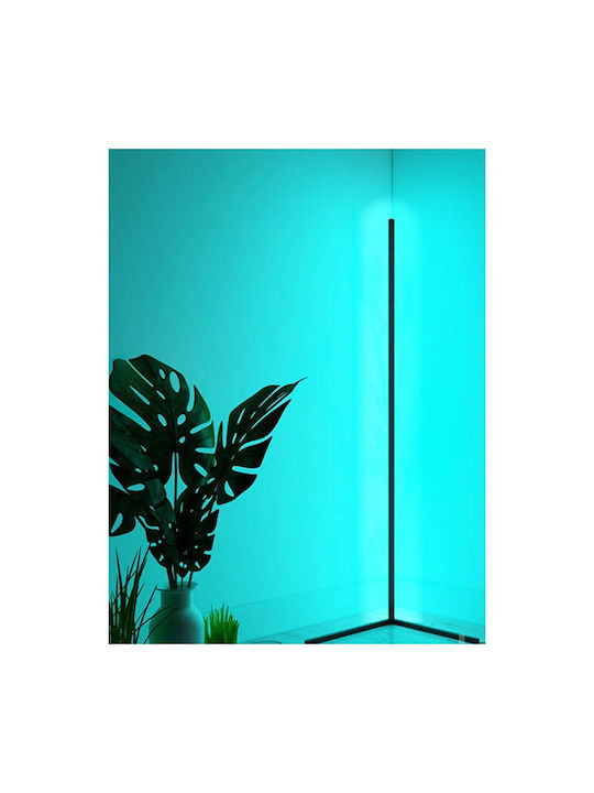 LED Stehlampe H140cm. Schwarz