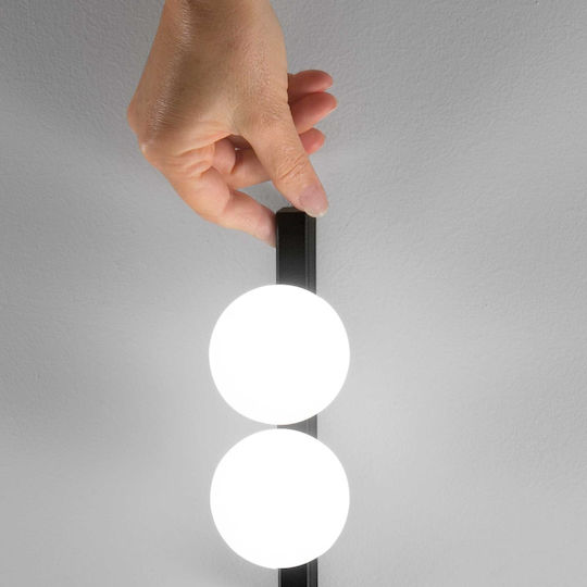 Ideal Lux LED Floor Lamp H155xW22cm. with Warm White Light 1000lm Black