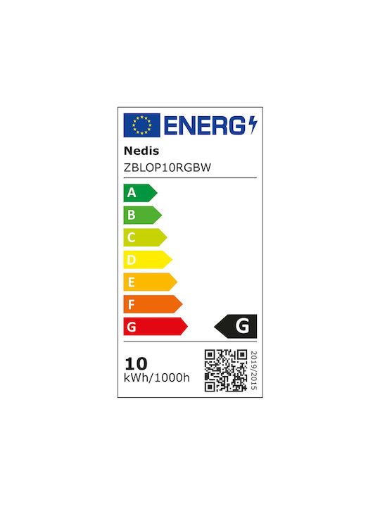 Nedis Φωτιστικό Κολωνάκι LED Εξωτερικού Χώρου RGB Μαύρο