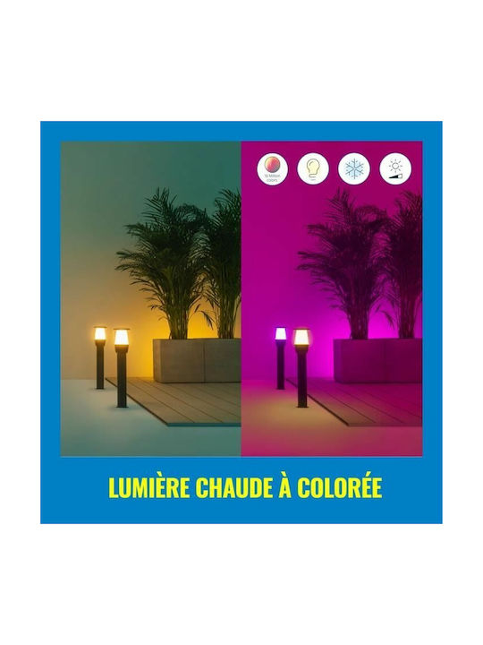WiZ Φωτιστικό Κολωνάκι LED Εξωτερικού Χώρου 4.8W RGBW IP65 Μαύρο