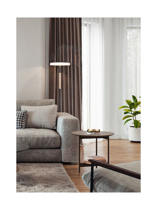 Trio Lighting Celeste LED Φωτιστικό Δαπέδου Υ160xΜ33εκ. με Θερμό Λευκό Φως 1750lm Καφέ