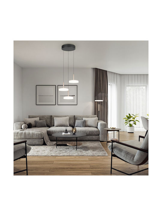 Trio Lighting Celeste LED Φωτιστικό Δαπέδου Υ160xΜ33εκ. με Θερμό Λευκό Φως 1750lm Καφέ