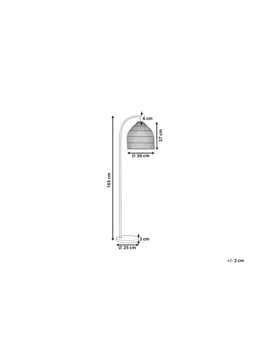 Beliani Floor Lamp Beige