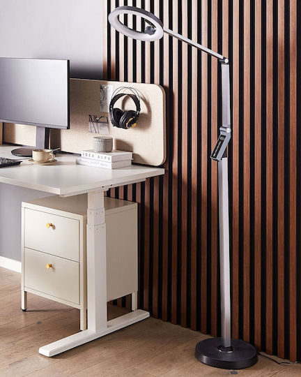 Beliani LED Stehleuchte Gray