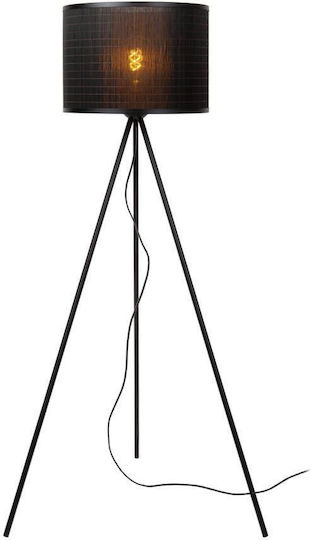 Lucide Lightning Floor Lamp H142xW55cm. with Socket for Bulb E27 Black