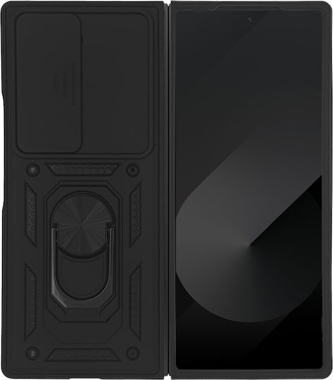 Carcasă Ring Armor Campro Sonique Samsung Galaxy Z Fold 6 Orificiu Mare Negru