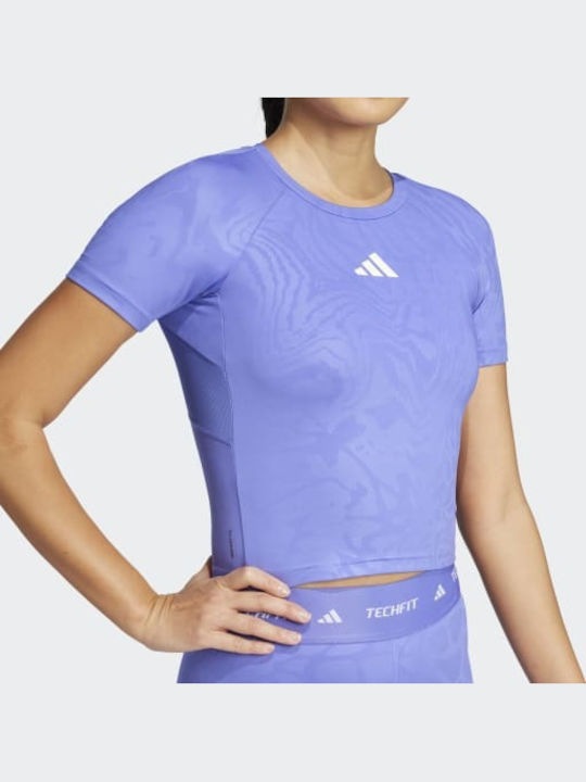 Damen Sportlich T-Shirt Schnell trocknend Blue