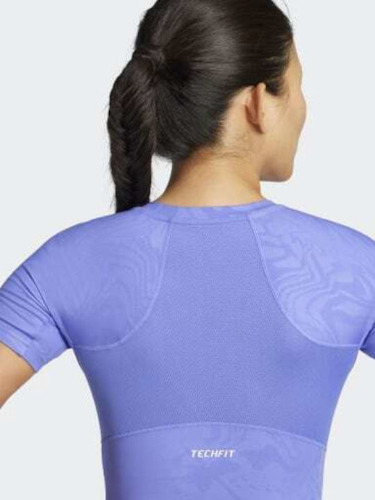 Damen Sportlich T-Shirt Schnell trocknend Blue
