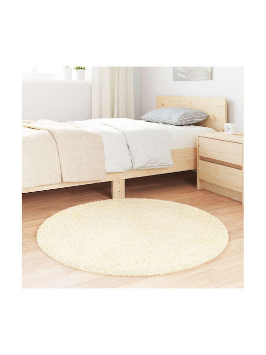 vidaXL Anti-slip Rug Rectangular Shaggy Cream