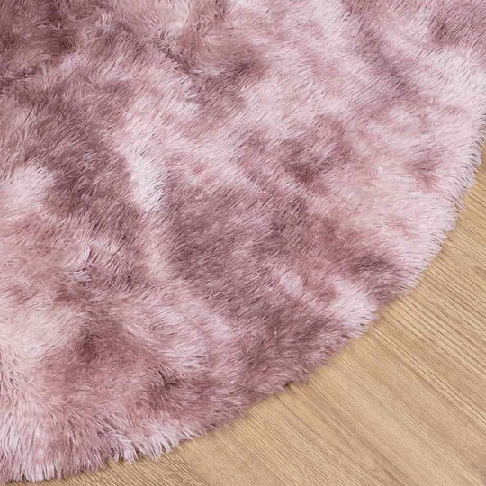 vidaXL Anti-slip Rug Rectangular Shaggy Dk. Pink