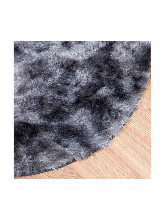 vidaXL Anti-slip Rug Rectangular Shaggy Dark Gray