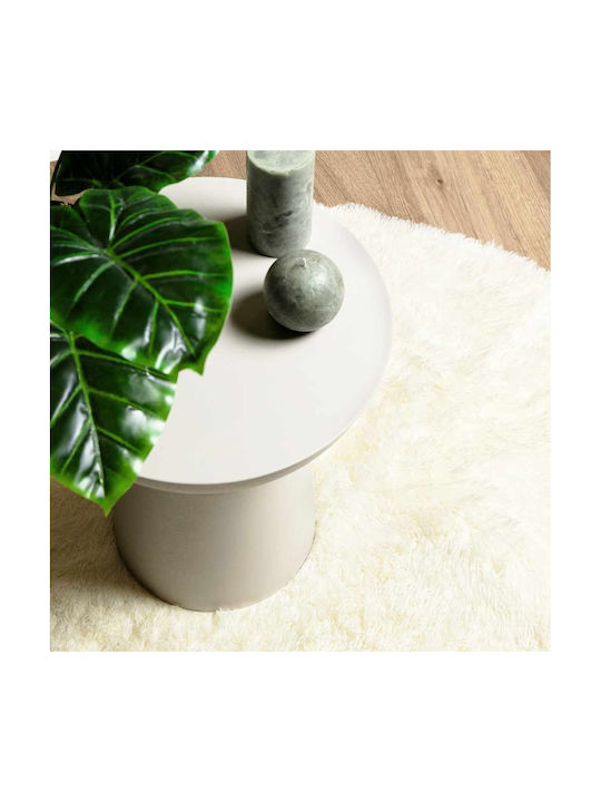 vidaXL Anti-slip Rug Rectangular Shaggy Cream