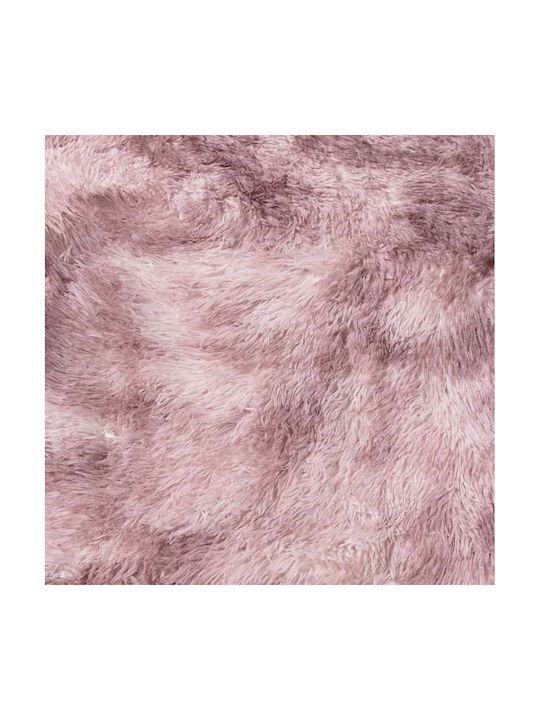 vidaXL Anti-slip Rug Rectangular Shaggy Dk. Pink