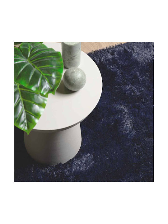 vidaXL Αντιολισθητικό Χαλί Ορθογώνιο Shaggy Μπλε 120x120cm