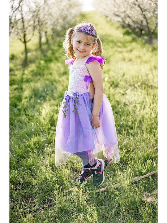 Kids Carnival Costume Purple Forest Fairy