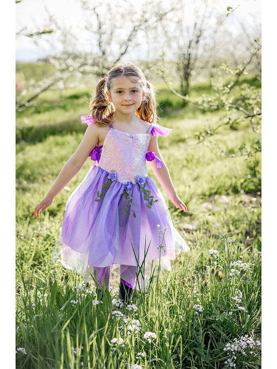 Kids Carnival Costume Purple Forest Fairy