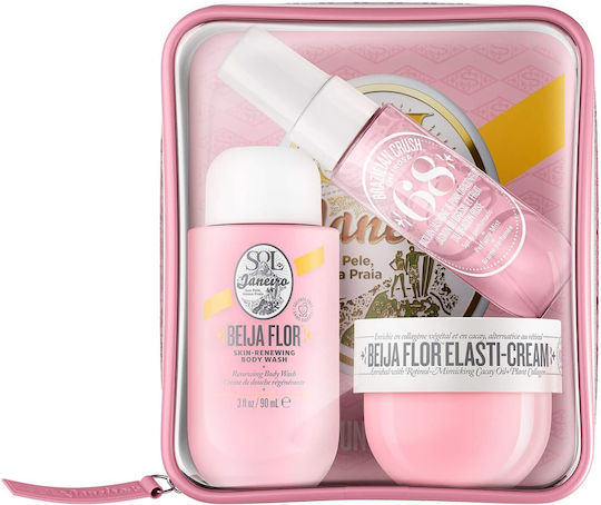 Sol de Janeiro Beija Flor Jet Skin Care Set for Moisturizing & Body Cleaning 4pcs