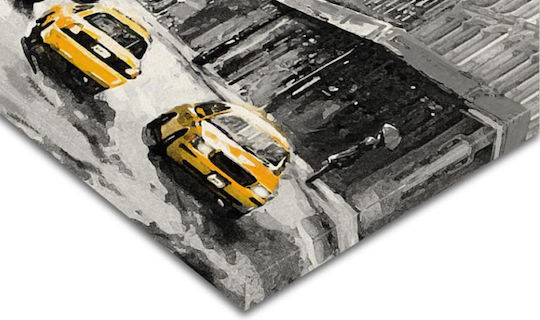 Πίνακας Καμβά New York Street View Τρίπτυχος Τρίπτυχο 100x70 Cm 3τμχ 33x70cm