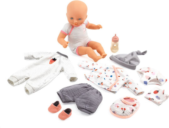 Djeco Σετ με Μωρό Κούκλα Pomea Collection Baby Vanilla