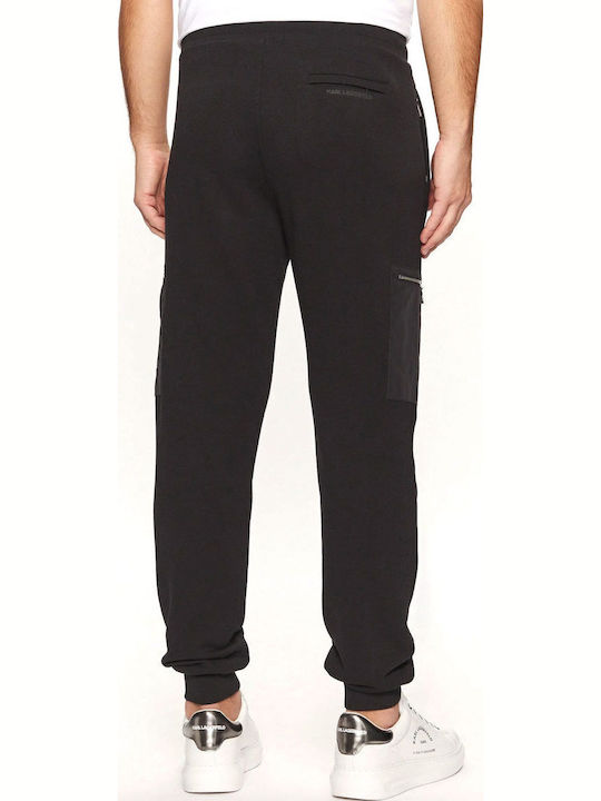 Pantaloni de trening cu Elastic Negru