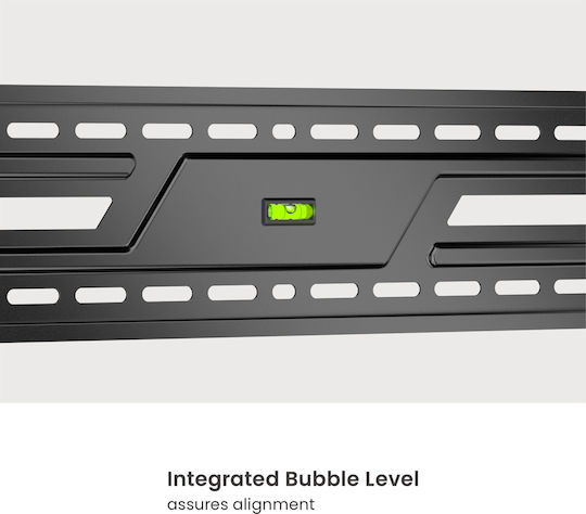 Powertech PT-1369 Wandhalterung für Fernseher bis 100" und 75kg Silber