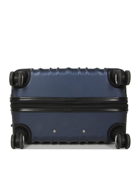 WORLDLINE Reisekoffer Hart Blau mit 4 Räder Höhe 55cm