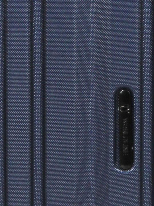 WORLDLINE Reisekoffer Hart Blau mit 4 Räder Höhe 55cm