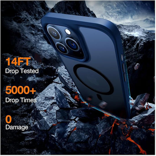 Torras Back Cover Silicon Albastru marin (iPhone 15 Pro)
