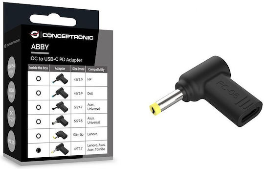 USB-Adapter Conceptronic Conceptronic Adapter USB-C zu DC Toshiba 4,0x1,7mm 18-20V