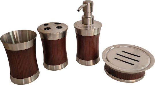 Bathroom Accessory Set Inox Silver Bathroom Accessory Set Inox Silver