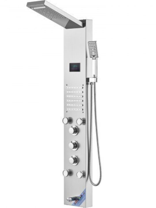 Vevor Στήλη Υδρομασάζ 135cm Ασημί