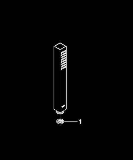 Grohe Cube Stick Handheld Showerhead