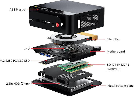 Beelink SER5 Pro Mini PC (Ryzen 7 Pro 5850U/32GB DDR4/500GB SSD