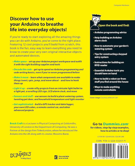 Arduino Projects for Dummies