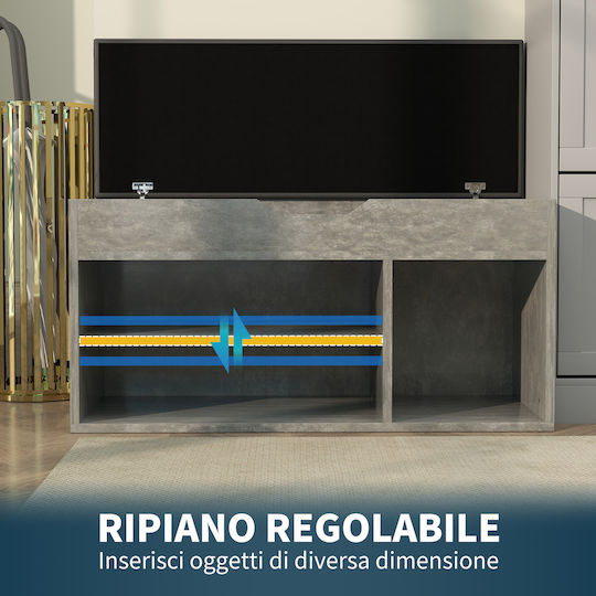 Entry Furniture with Shoe Rack & Bench Black and Grey 80x30x45cm