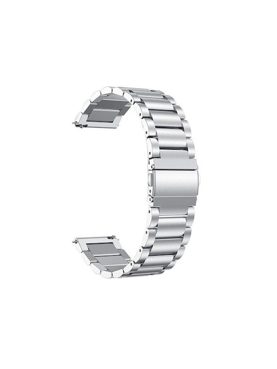 Λουράκι Ασημί (Galaxy Watch (46mm) / Gear S3Redmi Watch 5 Active / Watch 5 LiteHuawei Watch GT/GT Pro 2/3/4/5 / Ultimate 46mmHonor GS ProAmazfit GTR 3 / GTR 3 ProRealme Watch S Pro)