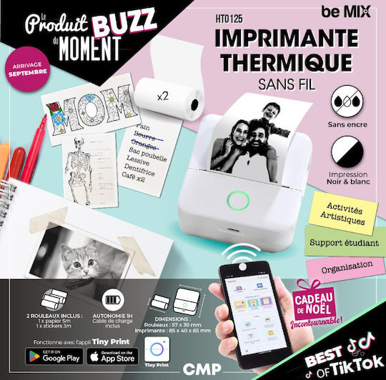 Be Mix Mini Termică Imprimantă de bonuri Bluetooth