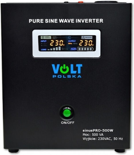Volt Polska PRO-500 UPS 500VA 350W with 2 Schuko Power Plugs