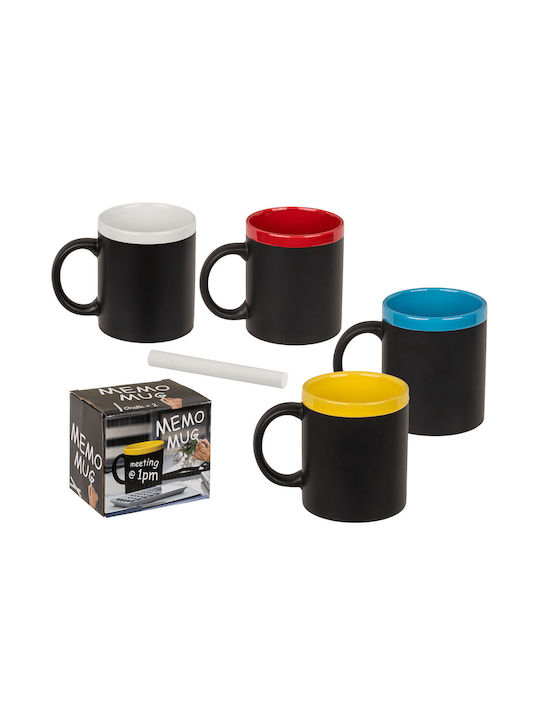 Out of the Blue Memo Ceramic Mug in Various Colors Blackboard (Various Colors)