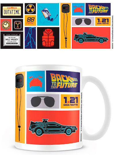 Pyramid International Back to Future-Collection Cană Ceramică Multicoloră 315ml