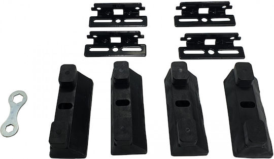 Bare Transversale Steel Roof Bars for Volkswagen T5 Transporter Model 2009-2015