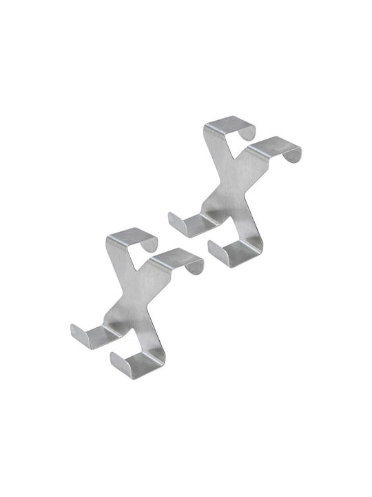 Estia Door Hook 2 Slots Metallic 2 Pieces