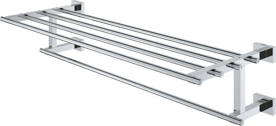 Grohe Cube Single Wall-Mounted Bathroom Shelf Unit ​60x60cm Silver