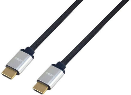 Equip HDMI 2.1 Ultra High Speed 48Gbps 4K 120Hz HDR VRR Braided Cable HDMI Male - HDMI Male 10m Black