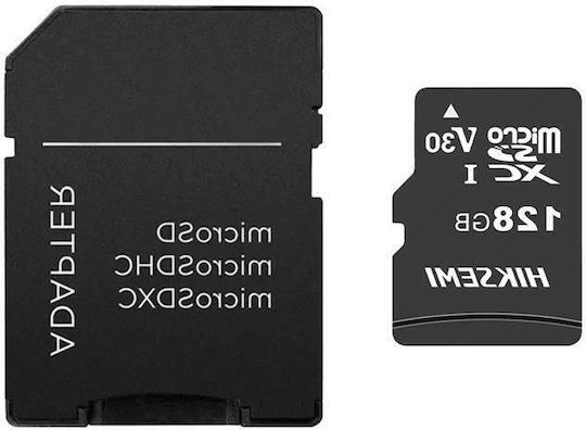 Hiksemi microSDXC 128GB Geschwindigkeitsklasse 10 UHS-I 92MB/s mit Adapter