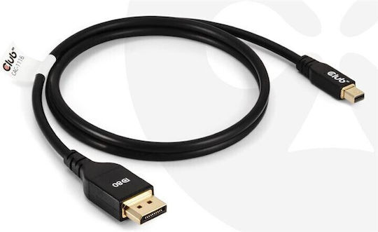 Club3D Cablu DisplayPort - DisplayPort 1m Negru (CAC-1116)
