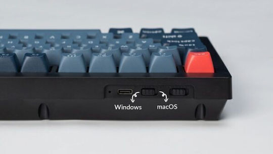 Keychron V1M-D4 Max QMK/VIA V1M-D4 Безжична Гейминг Механична Клавиатура 75% с Gateron Jupiter Banana превключватели и RGB осветление (Международен английски език) Карбон Черна
