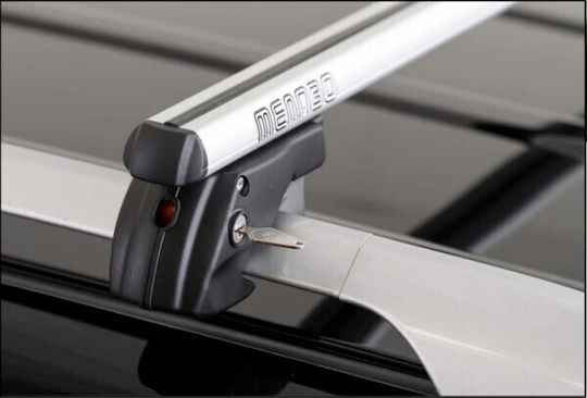 Bare transversale Menabo Sherman argintii pentru Toyota Corolla E120 Station Wagon 2002-2005
