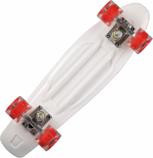 Action One Komplettes Penny Board Happy Skull 56 x 15 cm LED-Rollen